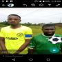 Benin Warriors captain Larry Eguavoen with the club's new retro lemon shirt. To his left is coach Israel Ekewe.